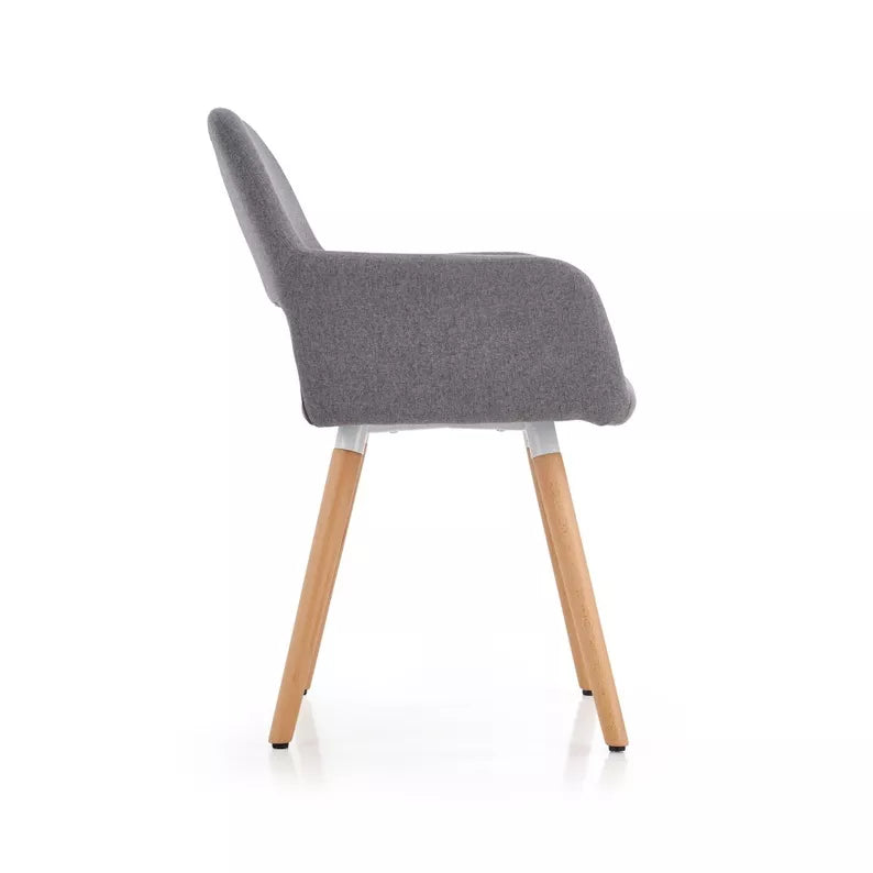 RADO Pelēks polsterēts krēsls - N1 Home