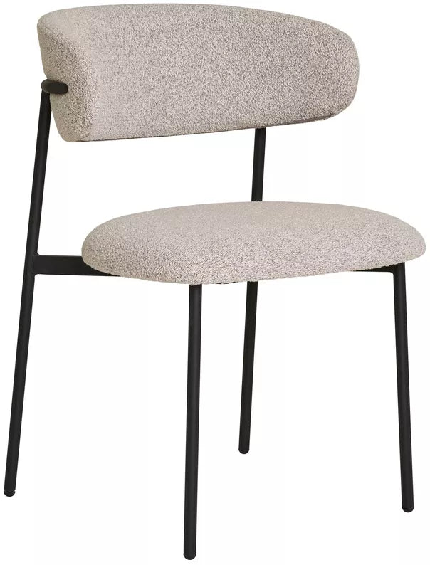 LIVEFAL Mīkstais krēsls no gaiši smilškrāsas auduma - N1 Home