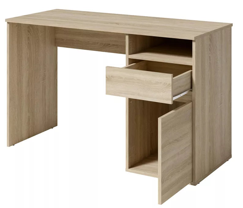 CILA Rakstāmgalds ar atvilktni un skapi 120 cm, sonoma ozols - N1 Home