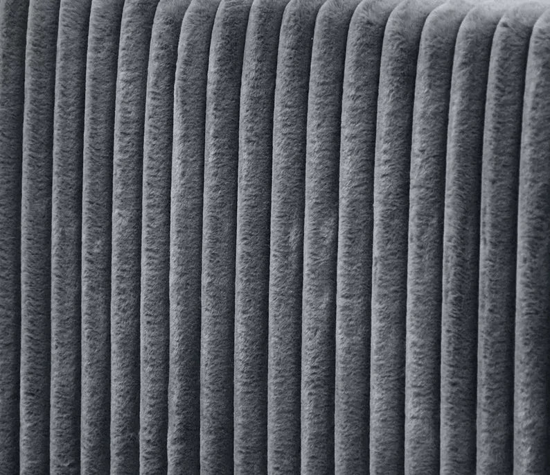 WOFAL Kontinentālā gulta 140/160/180x200 cm ar matraci un glabātuvi, pelēks biezs velvets - N1 Home