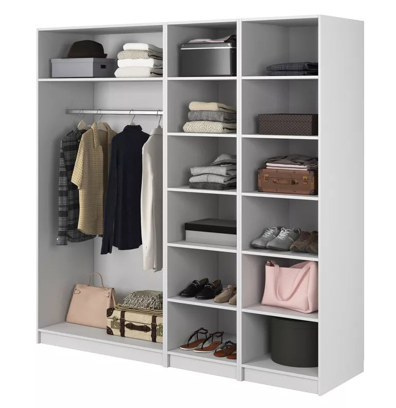 MEFRA Četrdurvju skapis 200 cm, pelēks bēšs - N1 Home