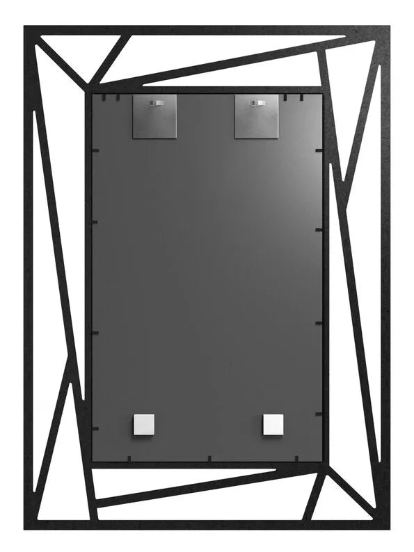 MARME Sienas spogulis 95x69 cm melnā rāmī - N1 Home