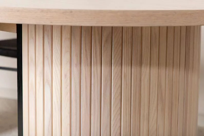 GORM Galds 200x90 cm, balināts ozols - N1 Home