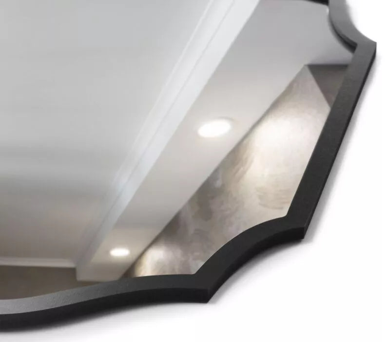 GIONME Sienas spogulis 60x40 cm melnā rāmī - N1 Home