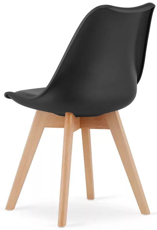 CINES Melns plastmasas krēsls - N1 Home