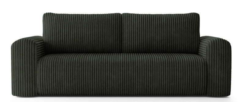 CEPU Trīsvietīgs dīvāns ar glabātuvi, tumši zaļa velveta - N1 Home