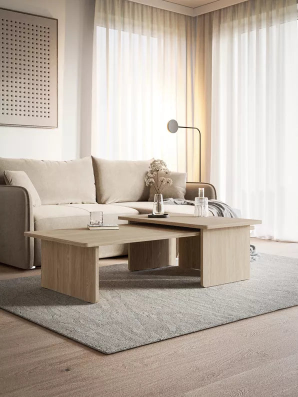 ALOS Galdu komplekts 140x90 un 90x55 cm, eļļots ozols - N1 Home