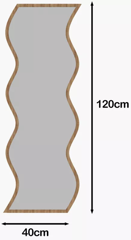 CUSTE Sienas spogulis 120x40 cm, ozols - N1 Home