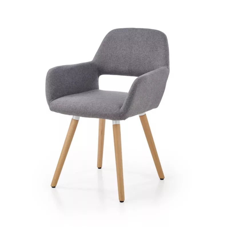 RADO Pelēks polsterēts krēsls - N1 Home