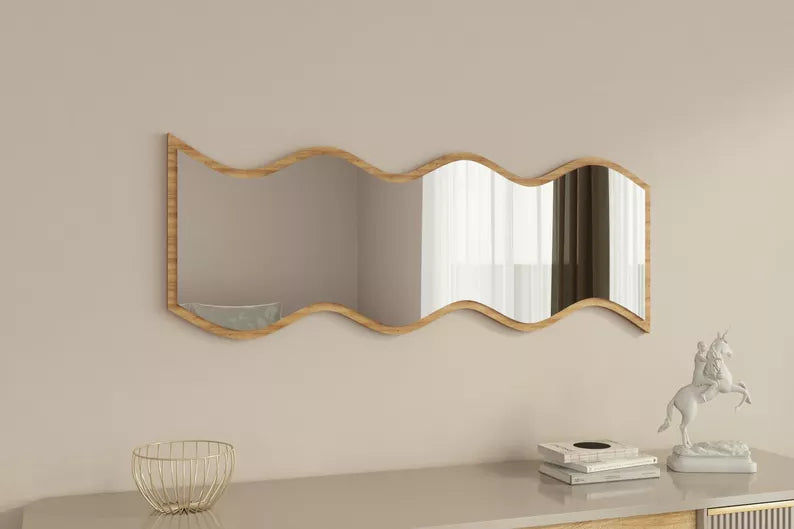 CUSTE Sienas spogulis 120x40 cm, ozols - N1 Home