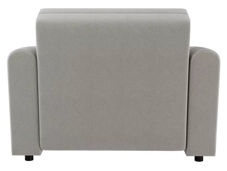 VIOSTE Atzveltnes krēsls ar glabātuvi, pelēki bēšs hidrofobs šenils - N1 Home