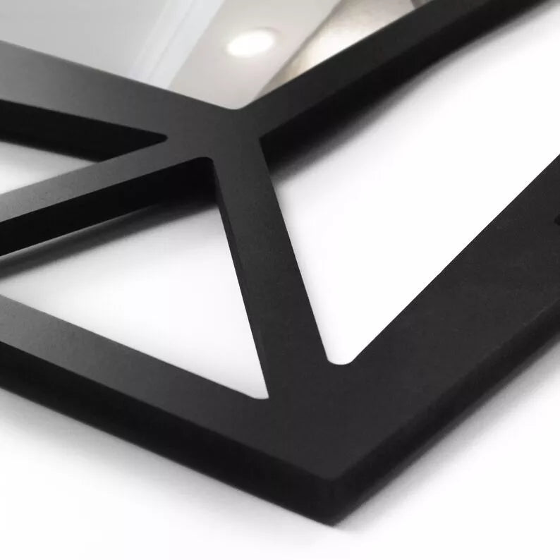 MARME Sienas spogulis 95x69 cm melnā rāmī - N1 Home