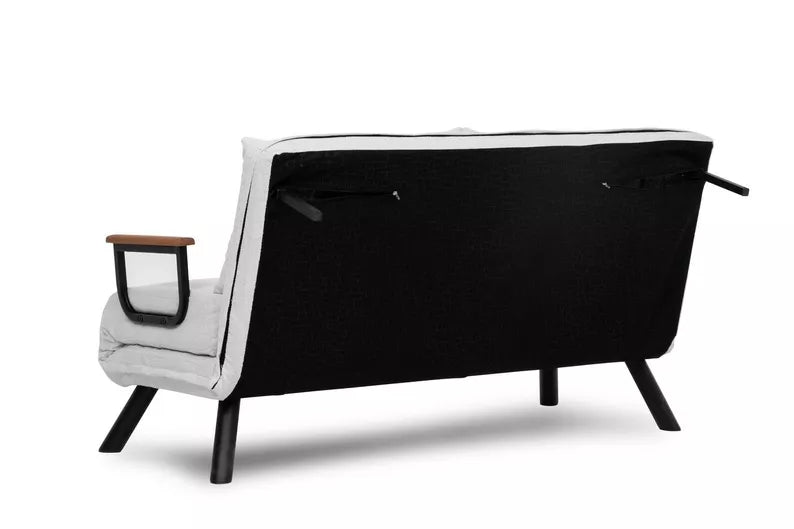 MARTAL Divvietīgs dīvāns, gaišs krēmkrāsas - N1 Home