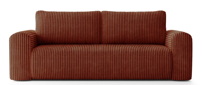 CEPU Trīsvietīgs dīvāns ar glabātuvi, vara velvets - N1 Home