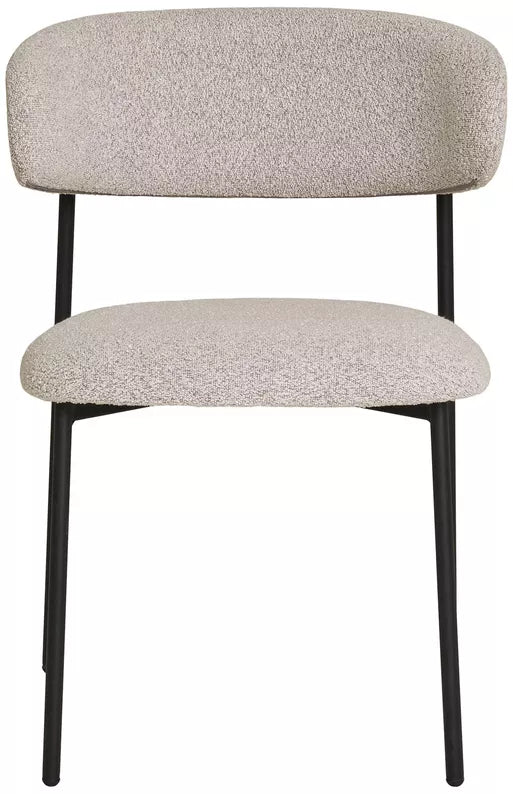 LIVEFAL Mīkstais krēsls no gaiši smilškrāsas auduma - N1 Home