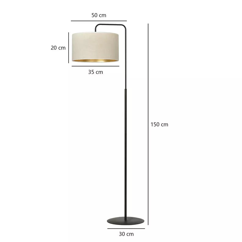 LIDHA Stāvlampa 150 cm balta - N1 Home