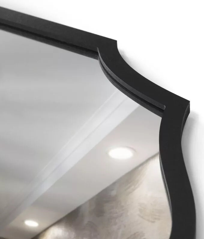 GIONME Sienas spogulis 60x40 cm melnā rāmī - N1 Home