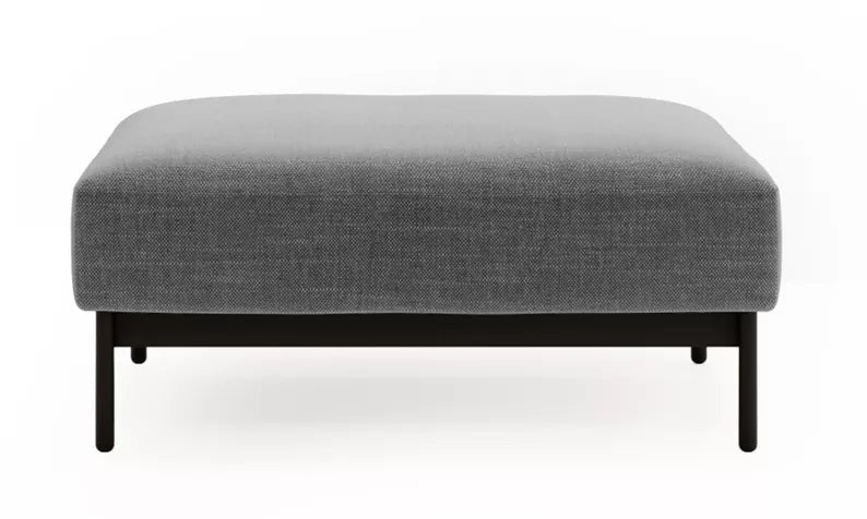 NEROSOLIA Pufs, tumši pelēks, viegli tīrāms audums - N1 Home