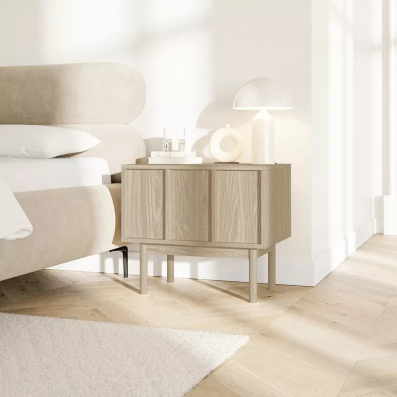 RESTO Naktsgaldiņš ar atvilktni, 58 cm, eļļots ozols - N1 Home