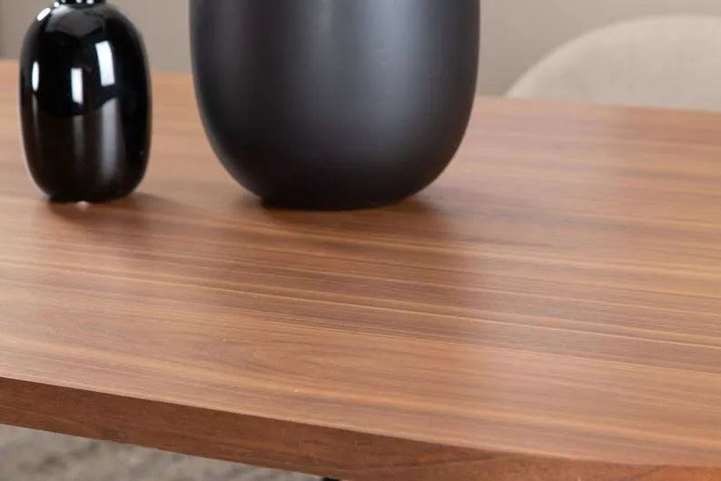 GORM Galds 200x90 cm riekstkoka līstes - N1 Home