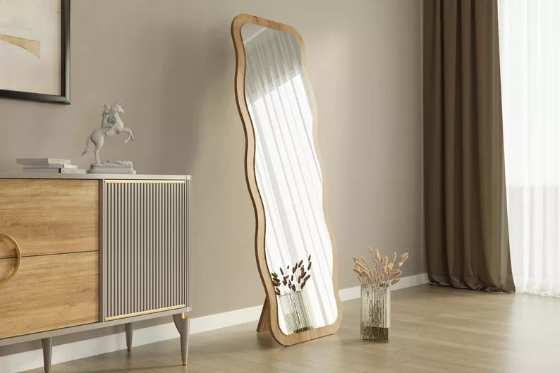 RORE Stāvspogulis 160x50 cm brūnā rāmī - N1 Home