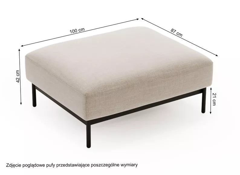 NEROSOLIA Pufs, krēmkrāsas bize - N1 Home