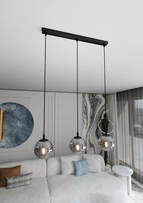 GENEFRE Grafīta piekaramā lampa x3 - N1 Home