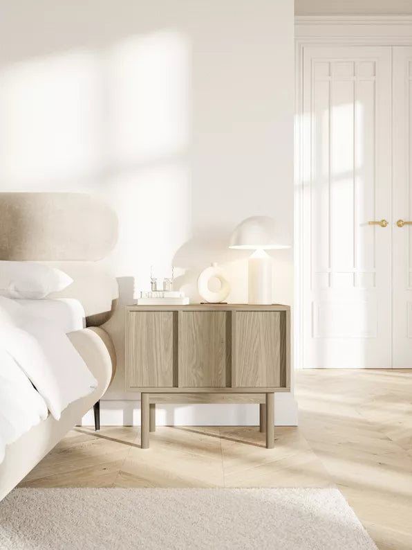 RESTO Naktsgaldiņš ar atvilktni, 58 cm, eļļots ozols - N1 Home