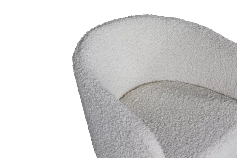 TENDY Krēsls no balta auduma - N1 Home