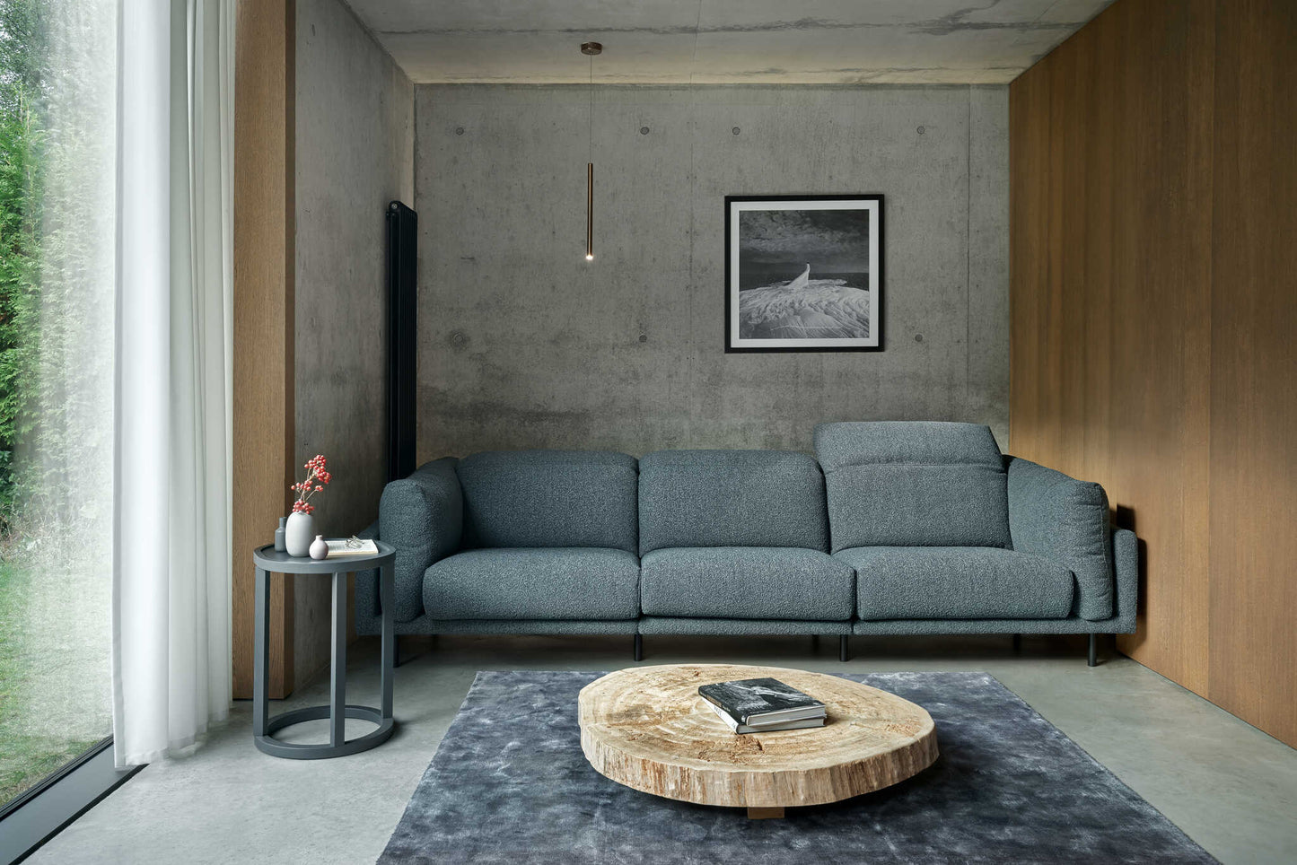 Dīvāns Tivoli Befame 310/117/103 cm pelēks