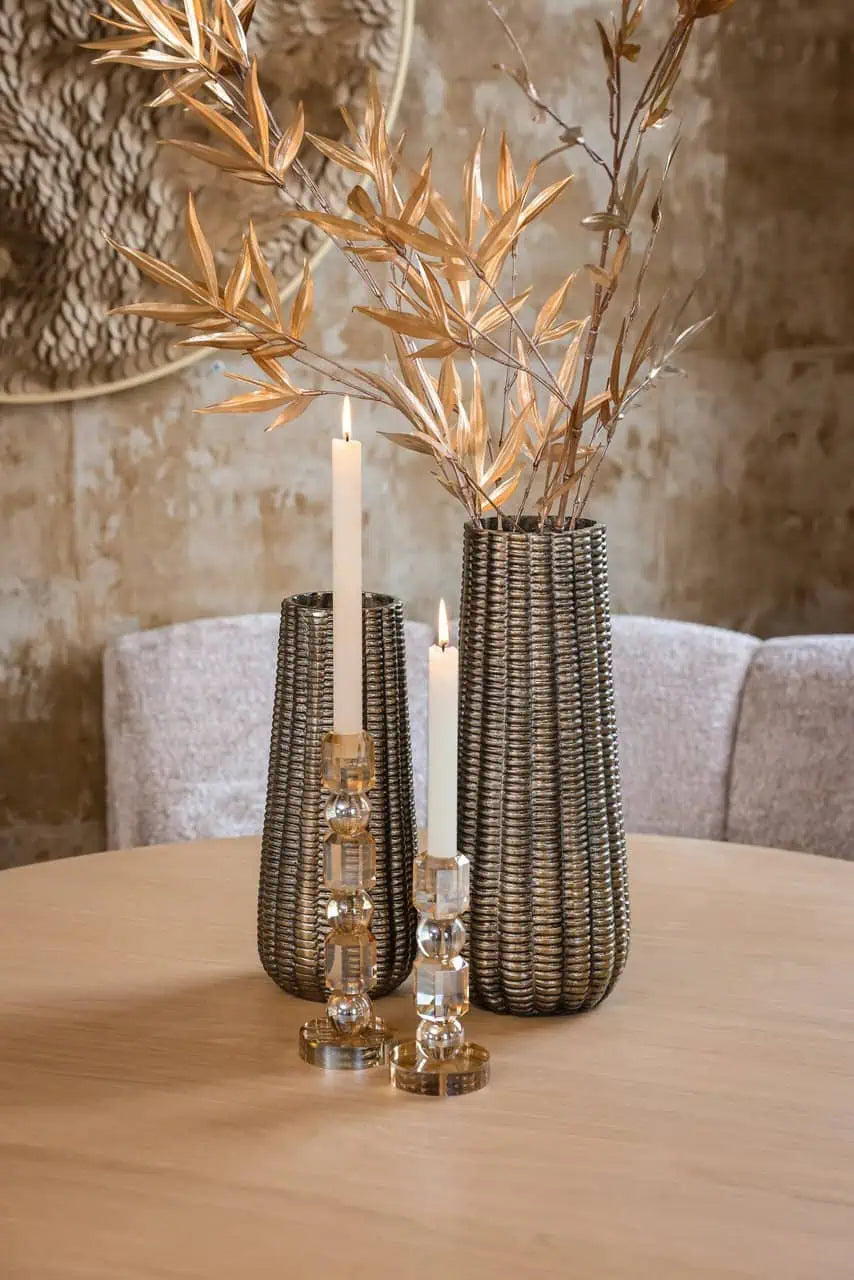 Vāze Richmond Interiors Loran big 42/16/16 cm zelts - N1 Home