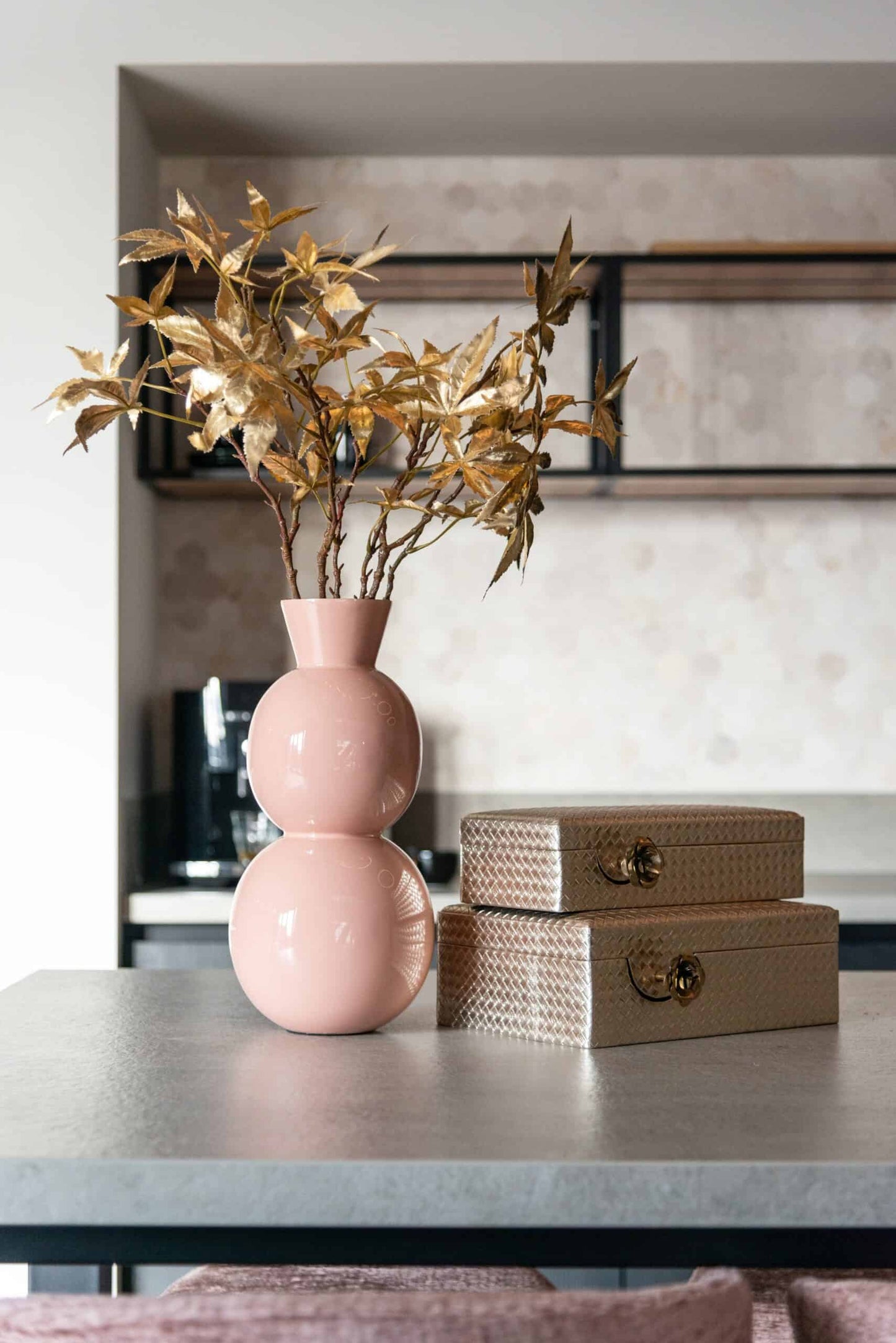 Uzglabāšanas kaste Trace Richmond Interiors 30/17.5/8; 30/25/11 cm zelts