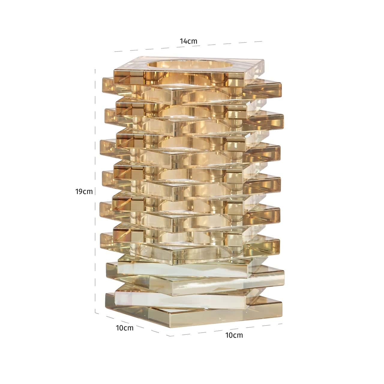 Vāze Celia Richmond Interiors 14/14/19 cm amber