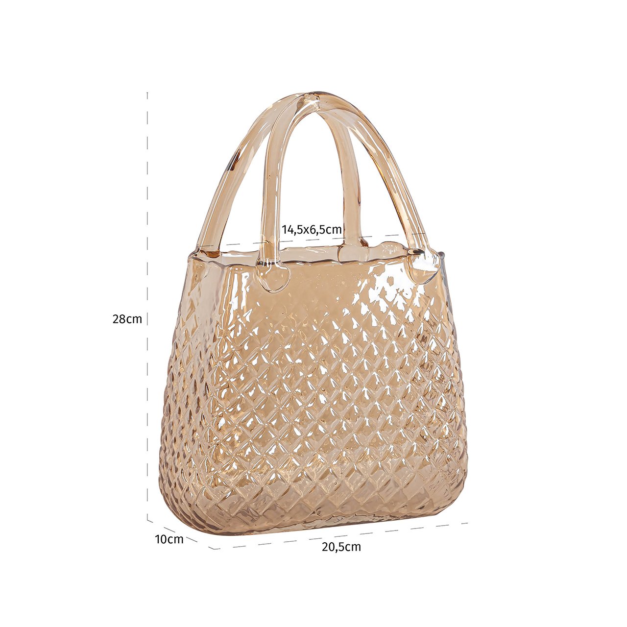 Vāze Richmond Interior Gina 28/20/10 cm amber - N1 Home