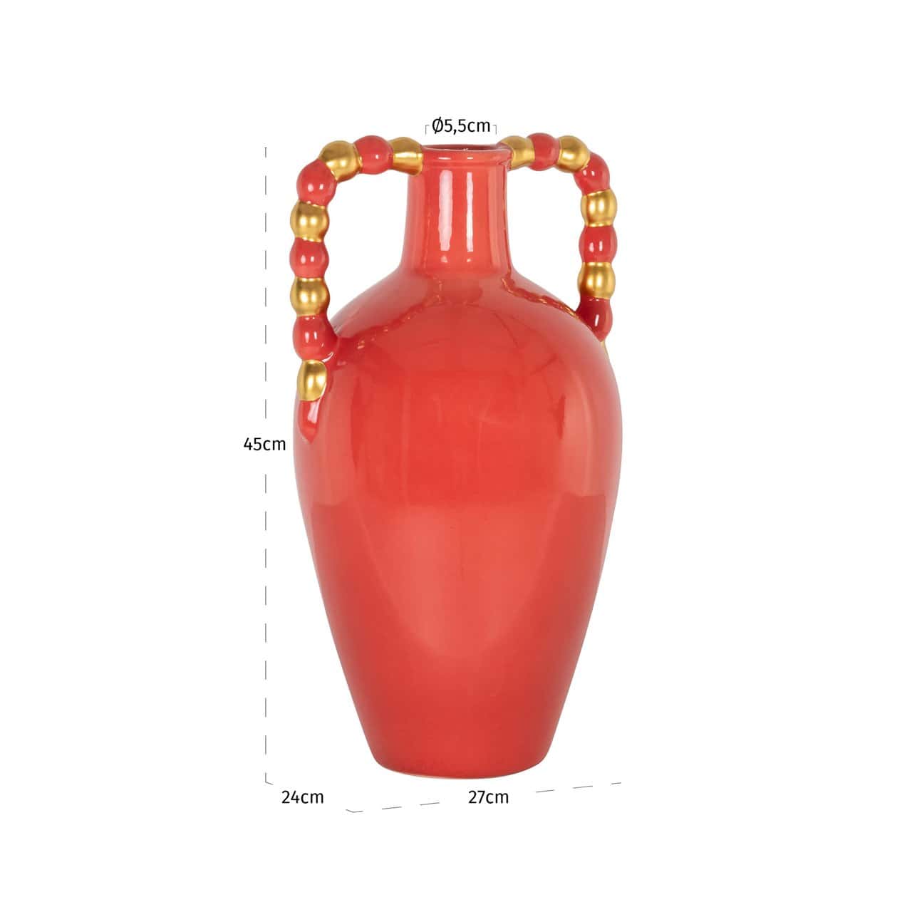 Vāze Davita L Richmond Interiors 24/27/45 cm oranžs