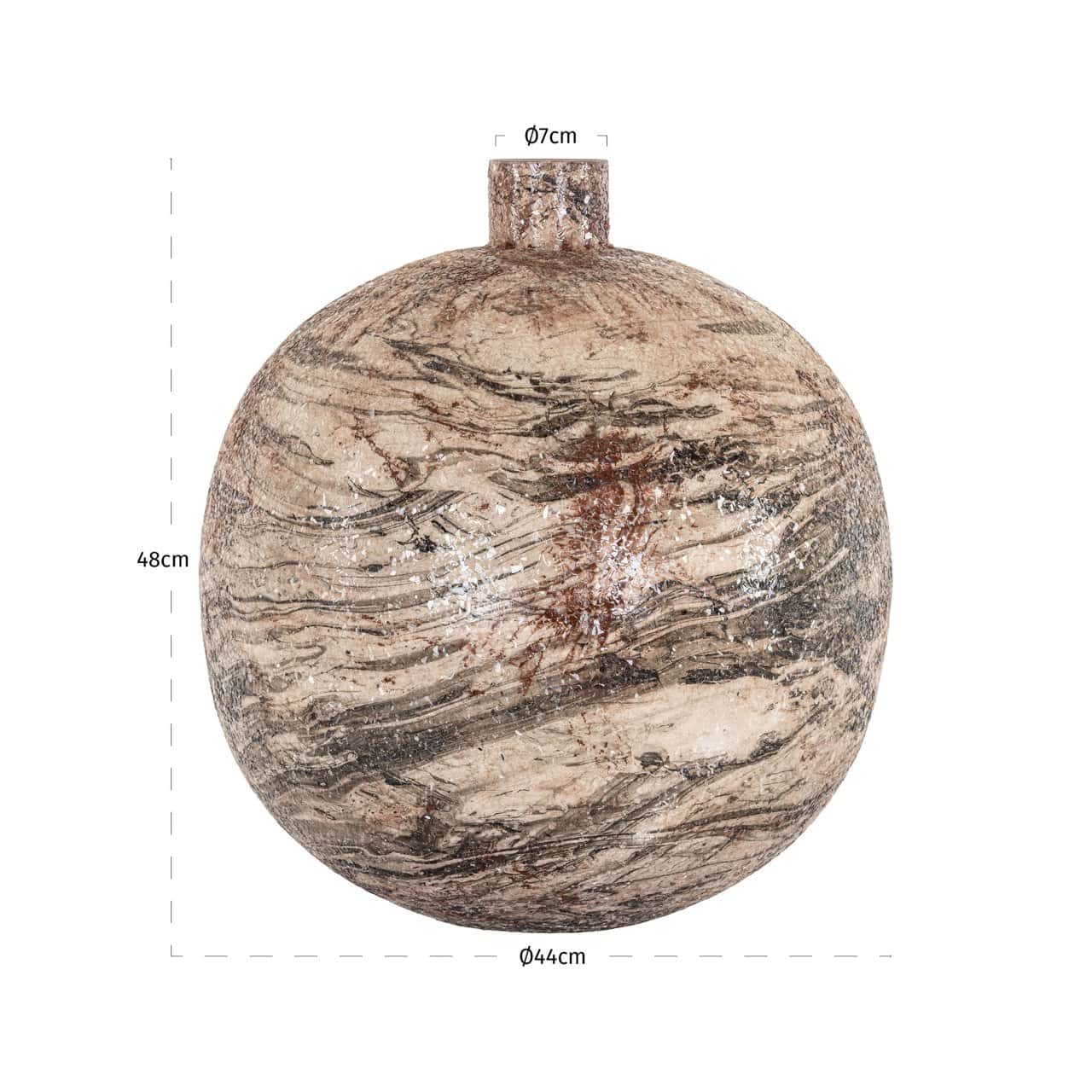 Vāze Devana Richmond Interiors 44/44/48 cm bēšs