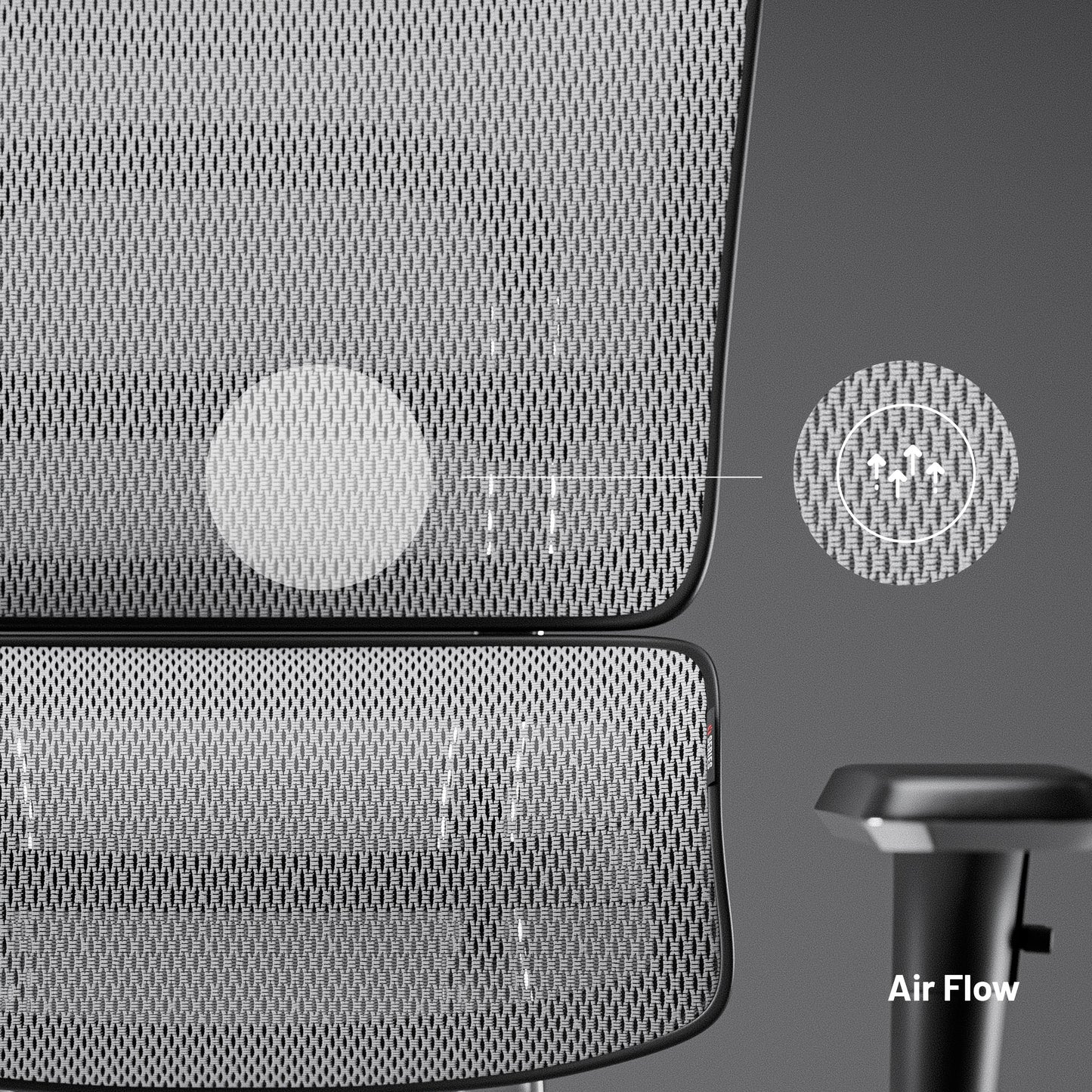 Krēsls V - Mas 128-138/68/50 cm melns/balts - N1 Home