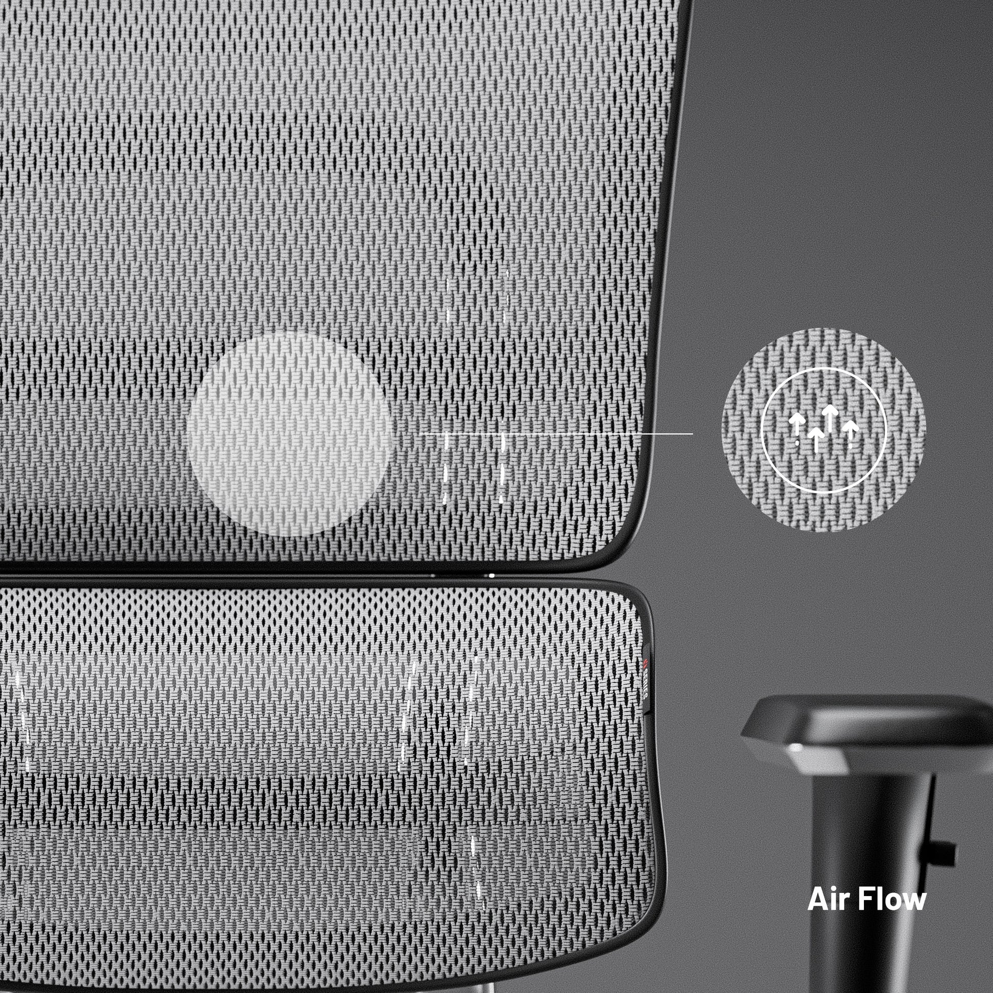 Krēsls V - Mas 128-138/68/50 cm melns/balts - N1 Home