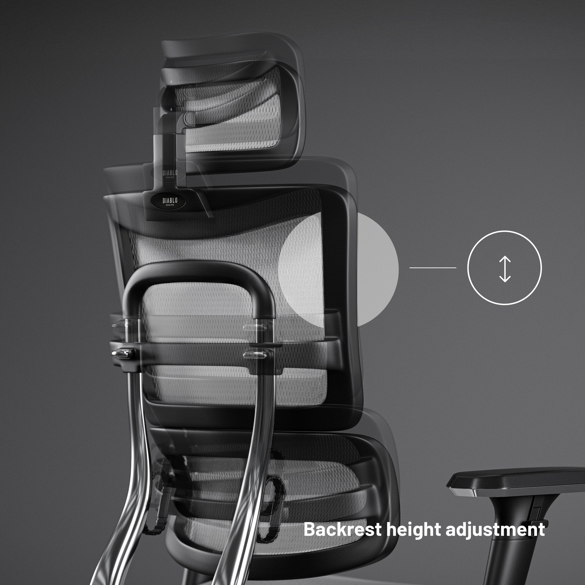 Krēsls V - Mas 128-138/68/50 cm melns/balts - N1 Home