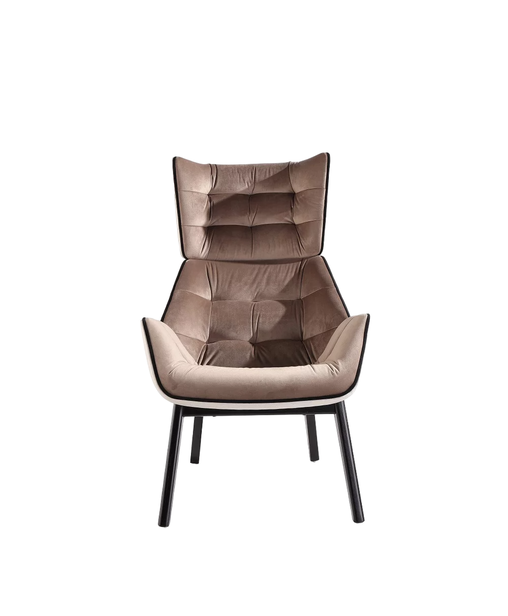 Krēsls Dot Design Vojens samta 68x108x43 cm bēšs/balts - N1 Home