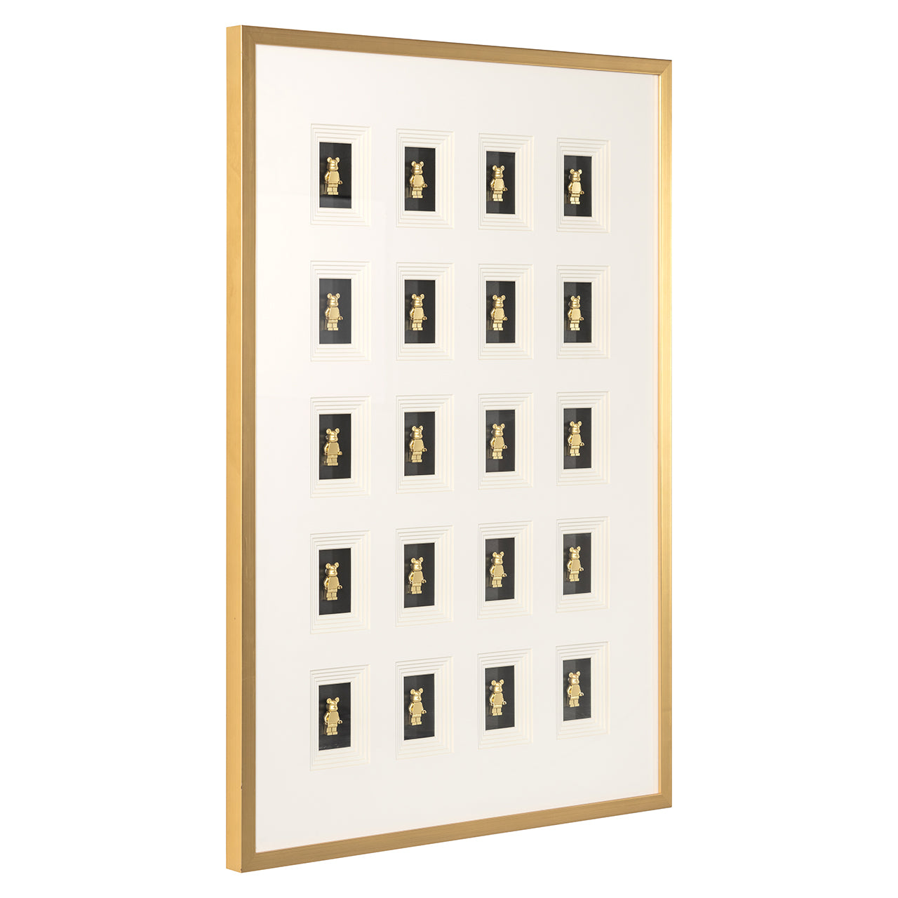 Sienas māksla Richmond Interiors  Bear block 3D 100/70 cm melns/zelts - N1 Home