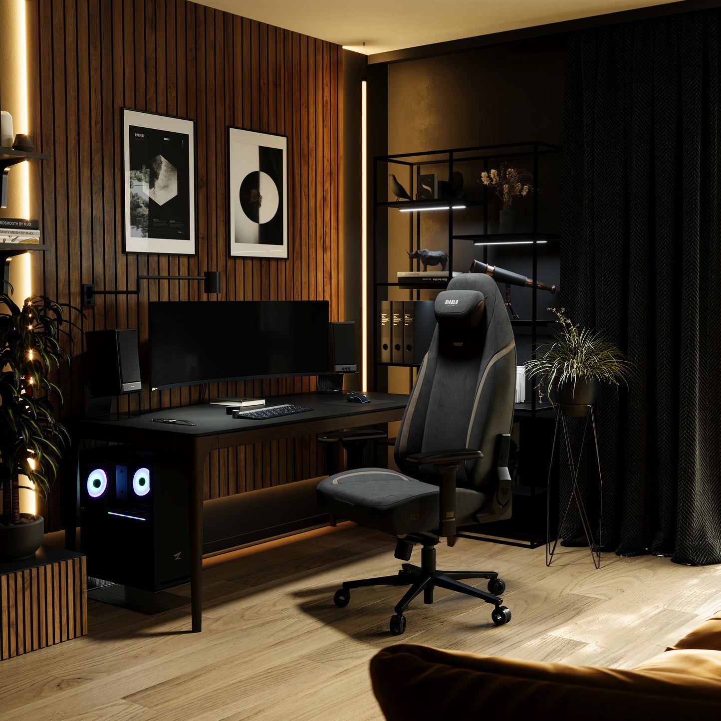 Krēsls X - E 130 - 137/69,5 - 74,5/ 53 cm gaiši melns - N1 Home