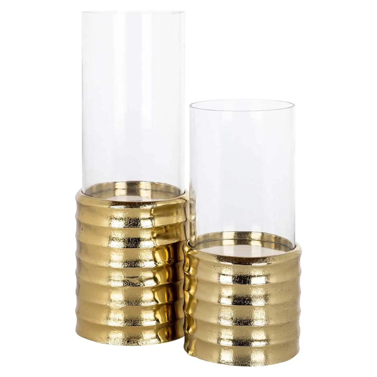 Svečturis Bodil gold large Richmond Interiors 40/13/13 cm zelts - N1 Home