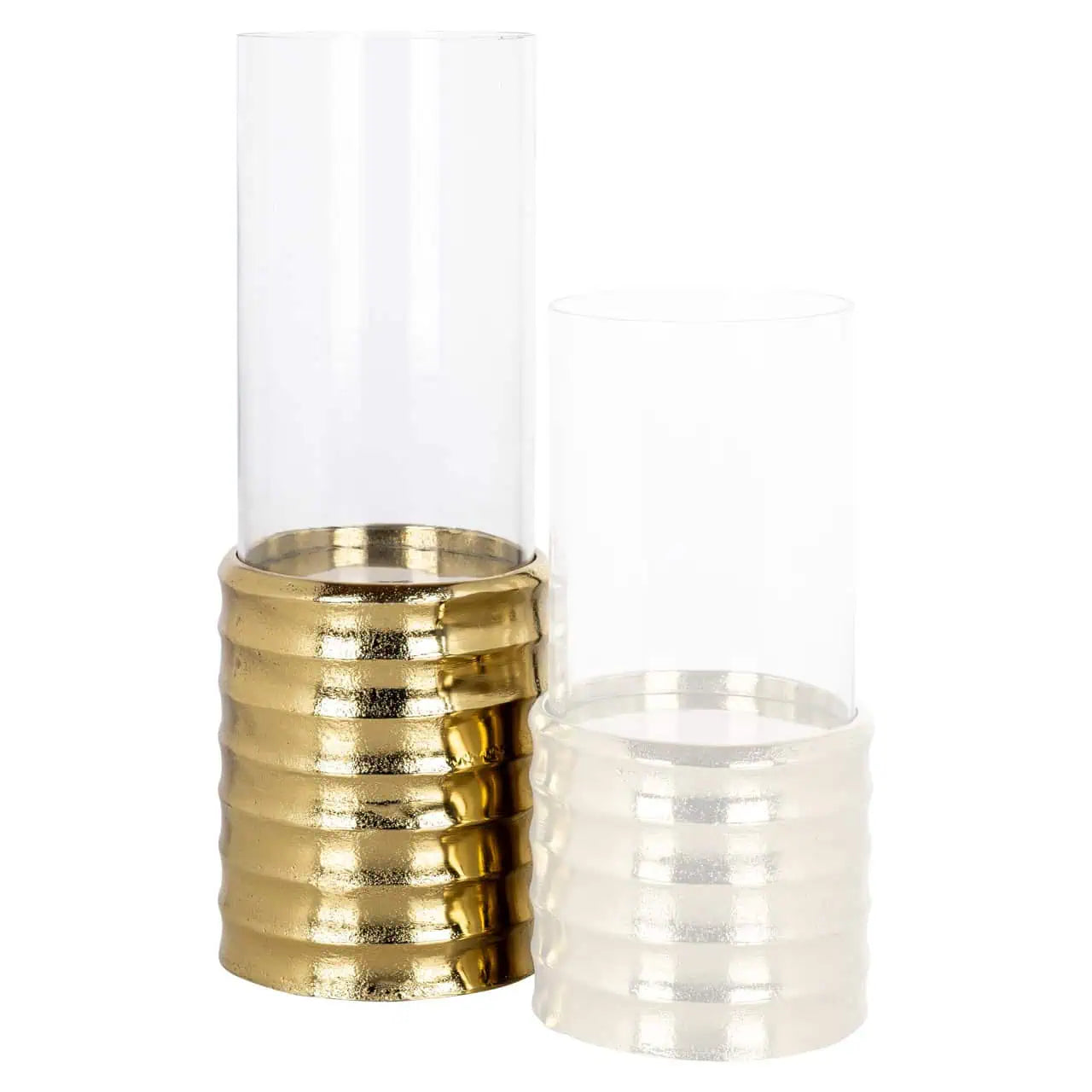 Svečturis Bodil gold large Richmond Interiors 40/13/13 cm zelts - N1 Home