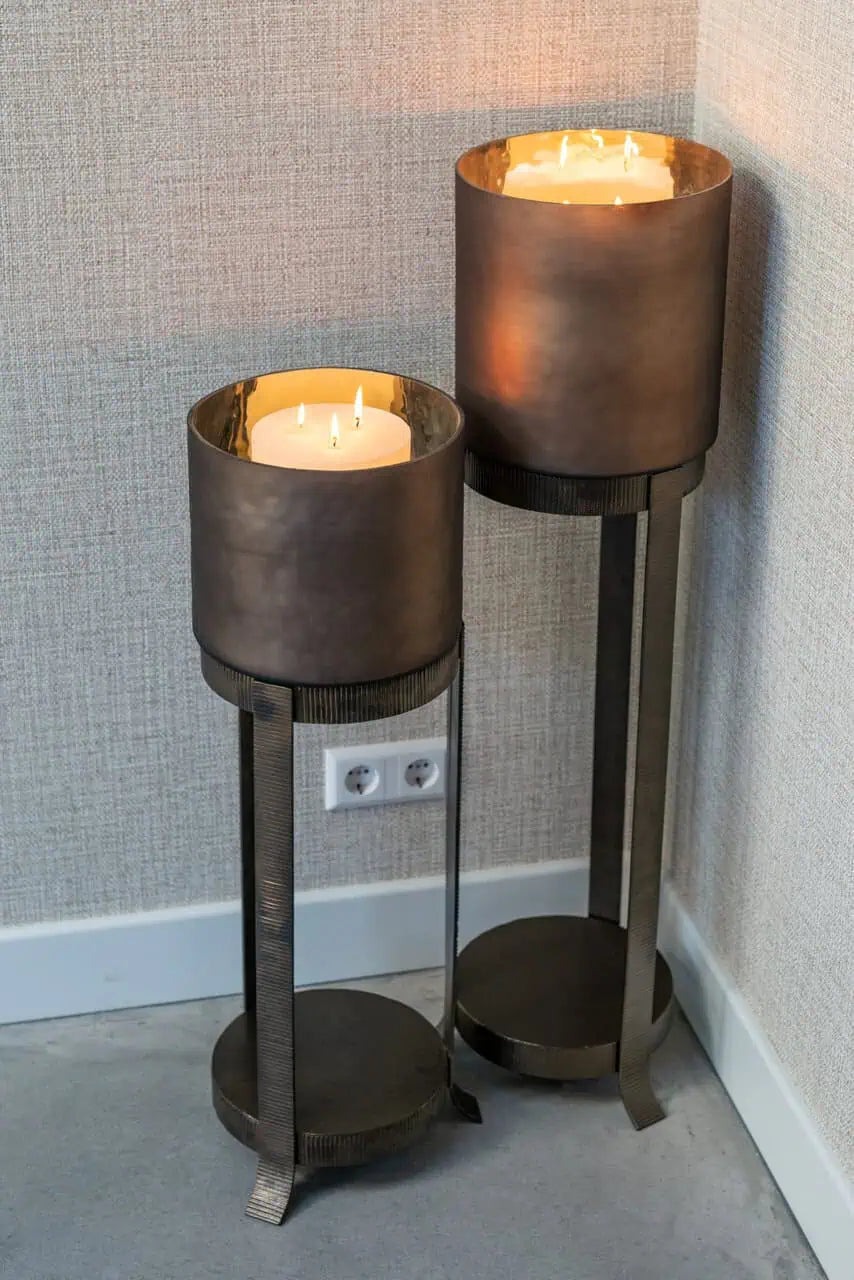 Svečturis Mione bronze small Richmond Interiors 84/27/27 cm bronza - N1 Home