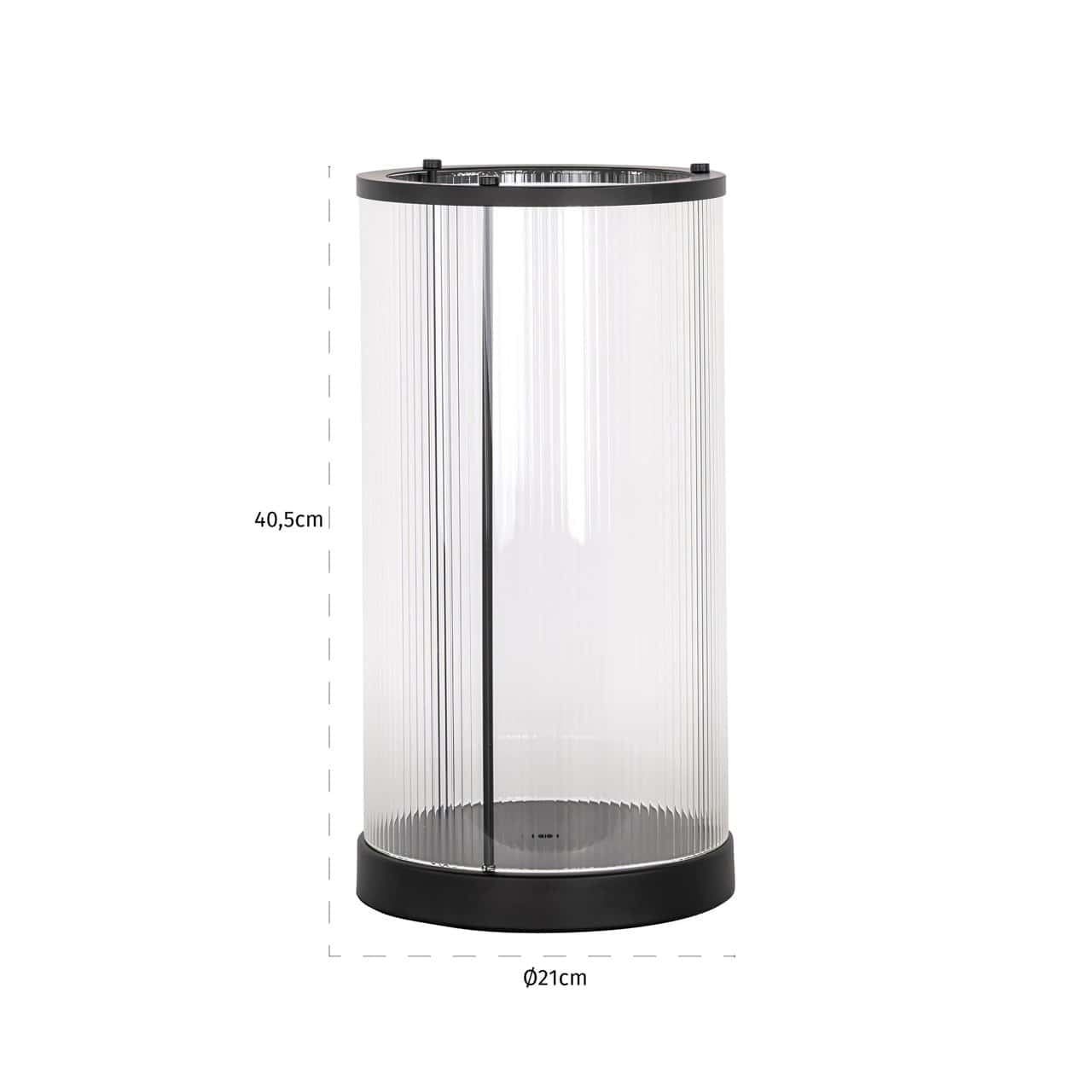 Svečturis Dayene Richmond Interiors 40/21/21 cm melns