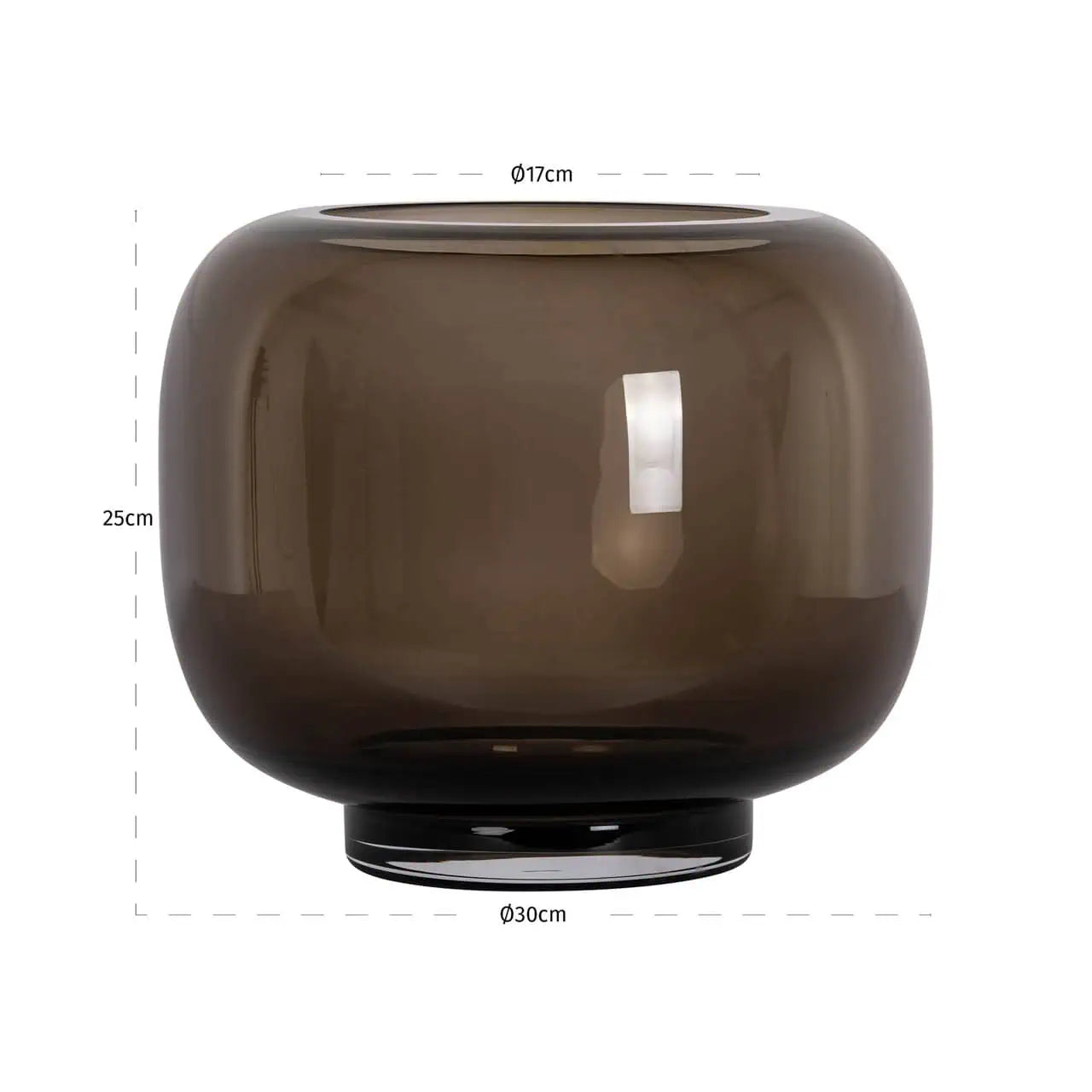 Svečturis Rowen brown Richmond Interiors 25/30/30 cm brūns - N1 Home