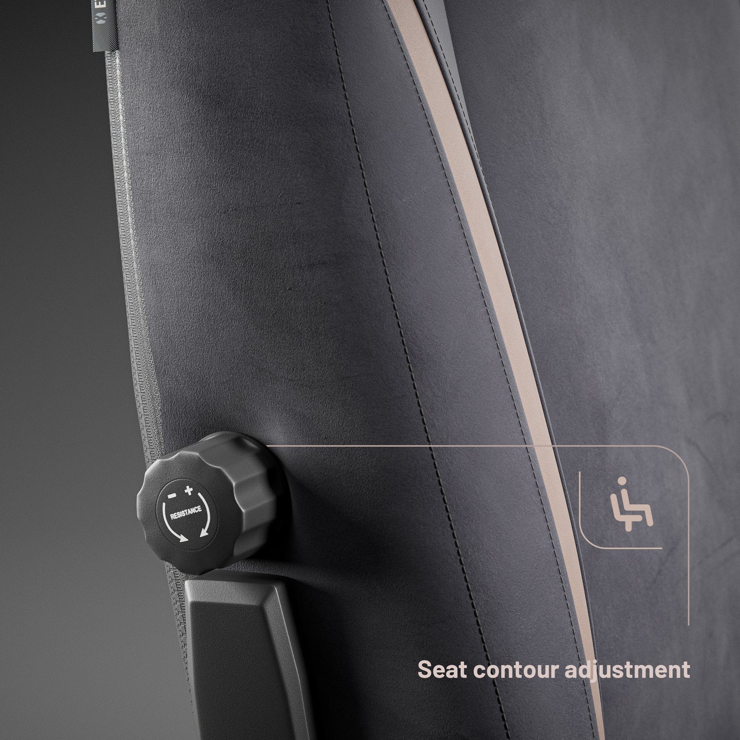 Krēsls X - E 130 - 137/69,5 - 74,5/ 53 cm gaiši melns - N1 Home