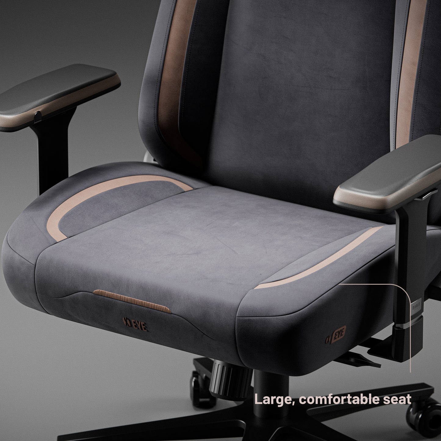 Krēsls X - E 130 - 137/69,5 - 74,5/ 53 cm gaiši melns - N1 Home