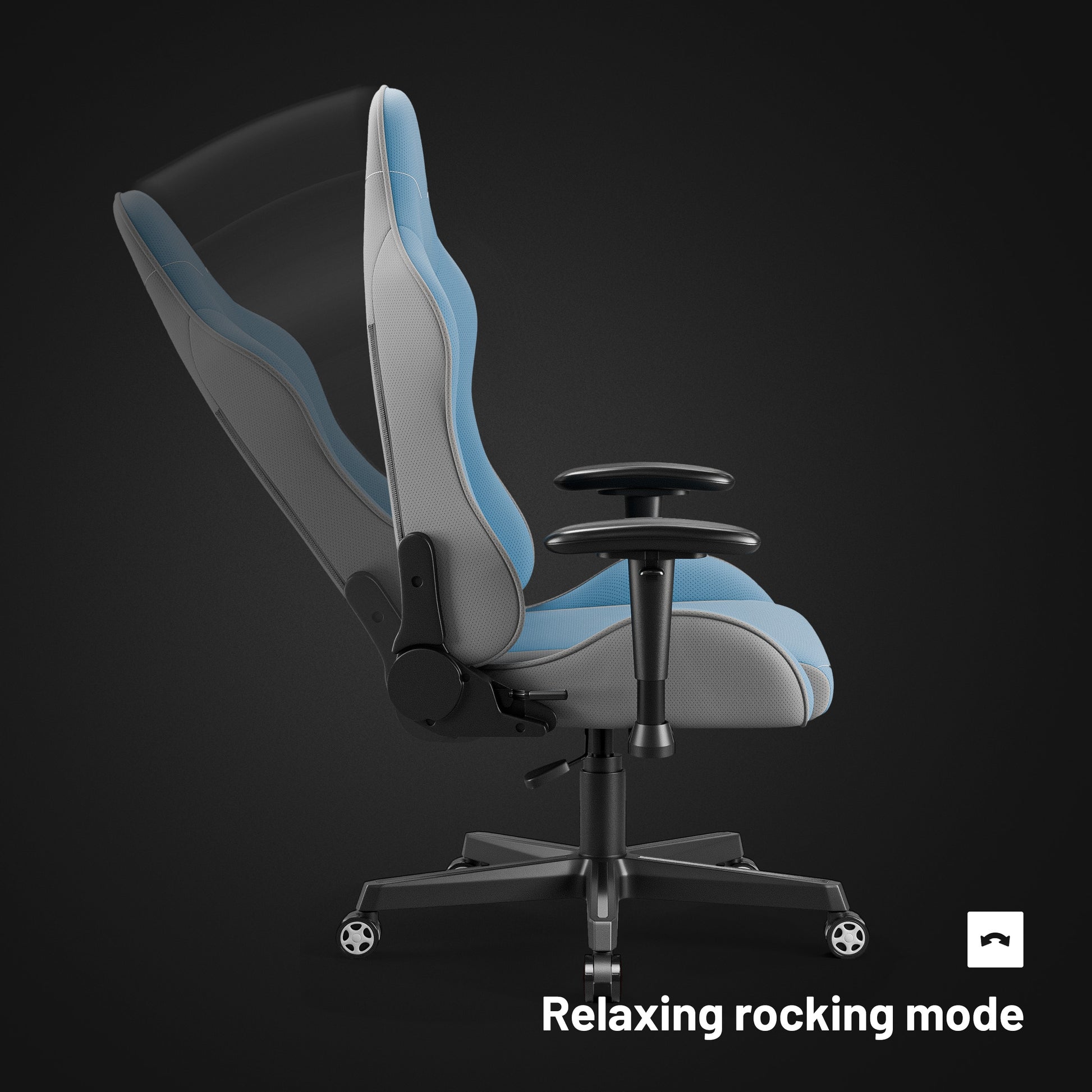 Krēsls X - Sta 63/120/63 cm gaiši zils - N1 Home